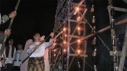Tradisi Lampu Colok di Pekanbaru Meriahkan Ramadhan 1447 H